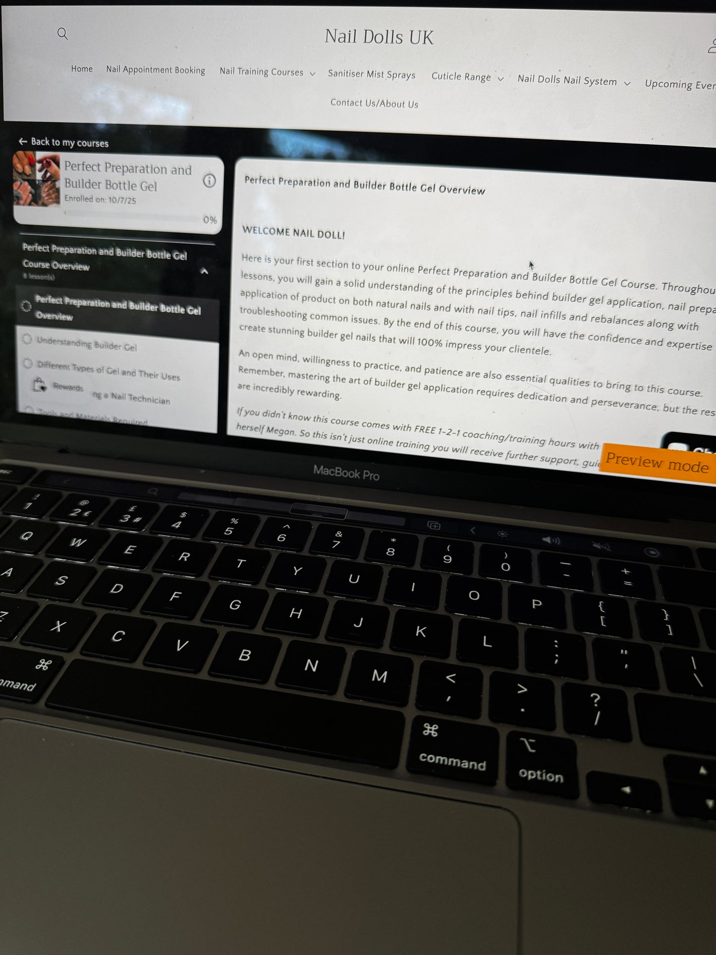 THE ONLINE BUILDER GEL METHOD