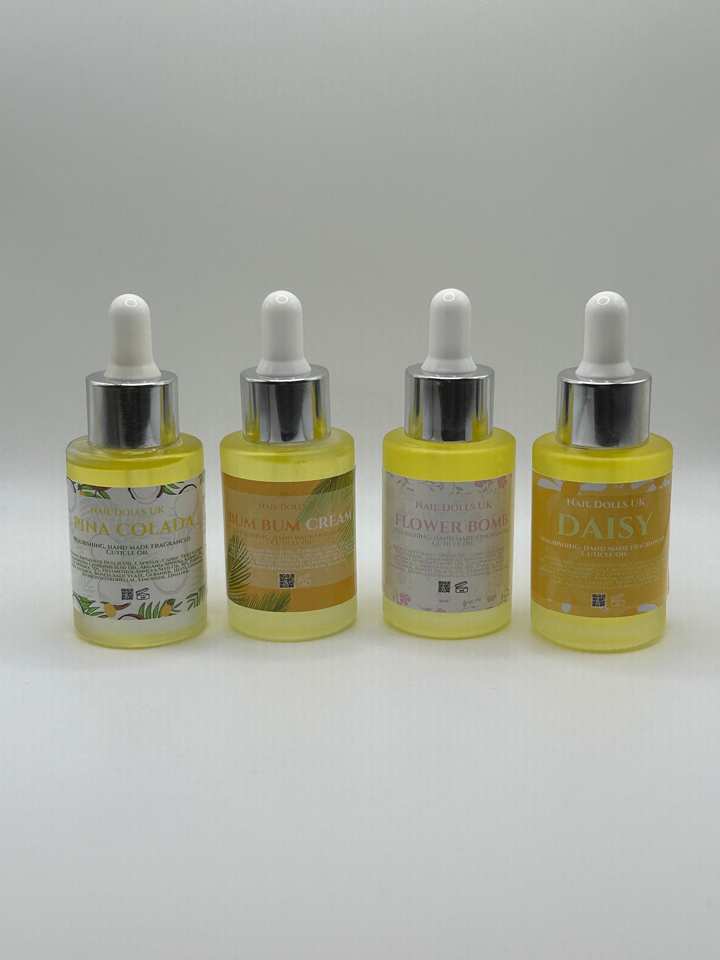 30ml Cuticle Oil Bottle | Glass Dropper |Strong Scented  All Scents | Nail Supplies