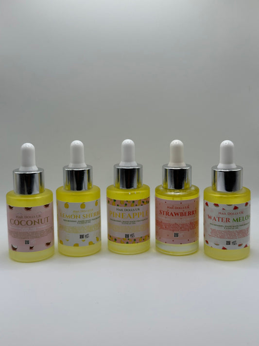 10ml Mini Cuticle Oil Bottle | Glass Dropper | Strong Scented  All Scents | Nail Tech Retail