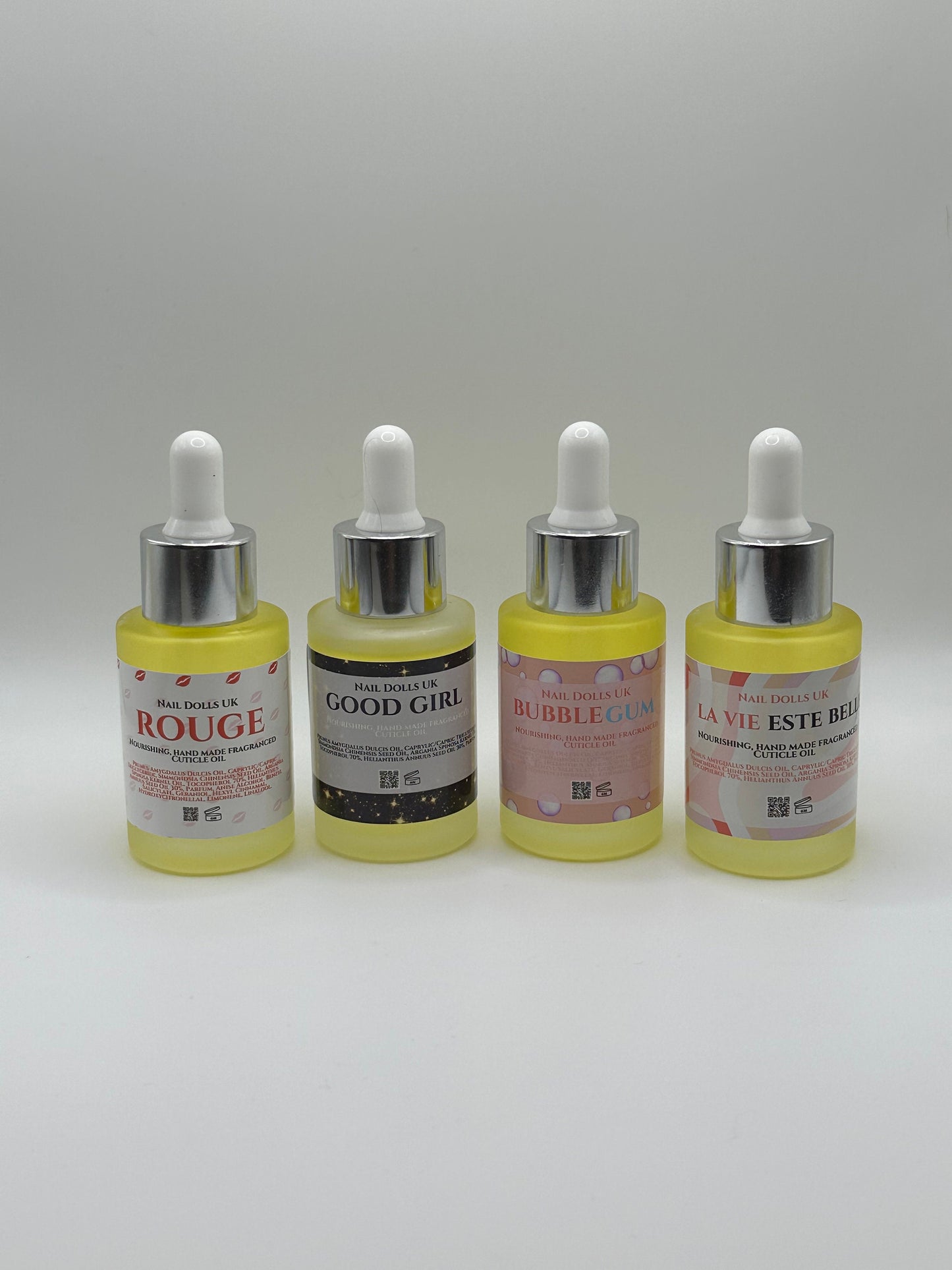 10ml Mini Cuticle Oil Bottle | Glass Dropper | Strong Scented  All Scents | Nail Tech Retail