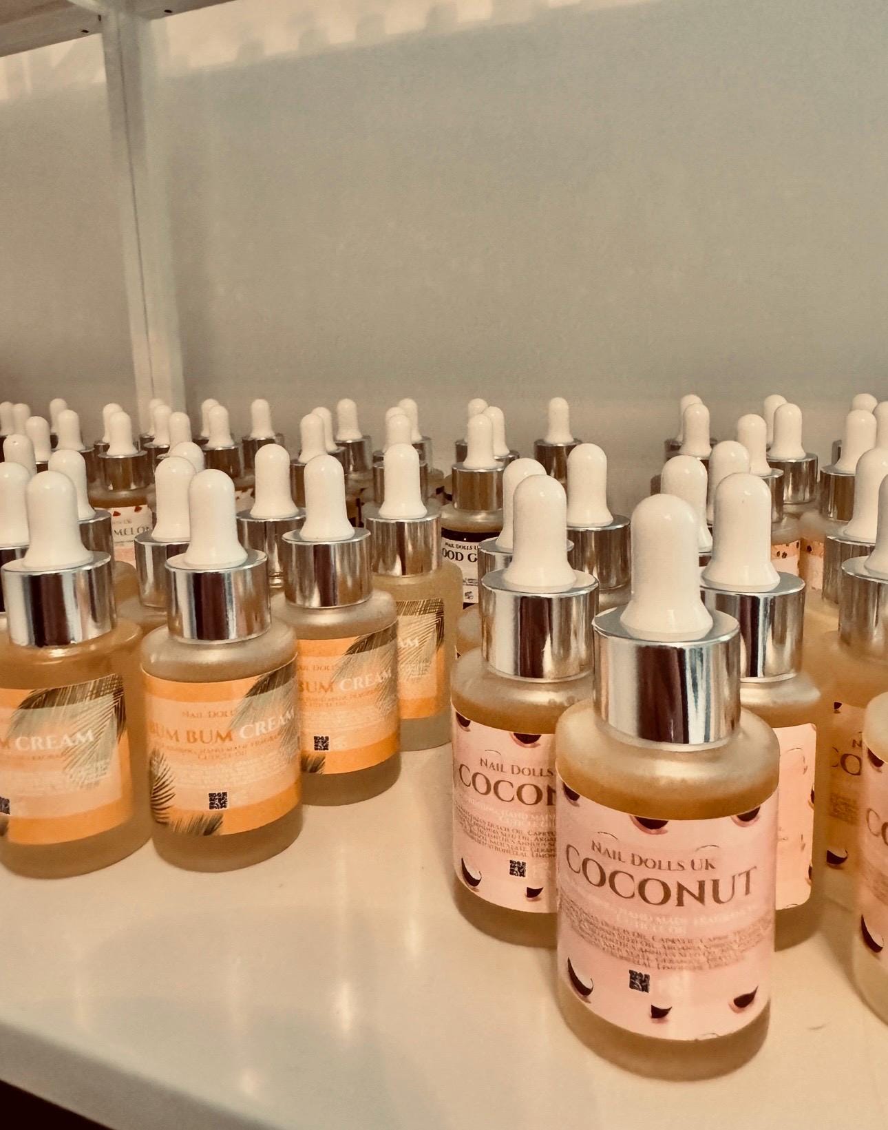 10ml Mini Cuticle Oil Bottle | Glass Dropper | Strong Scented  All Scents | Nail Tech Retail