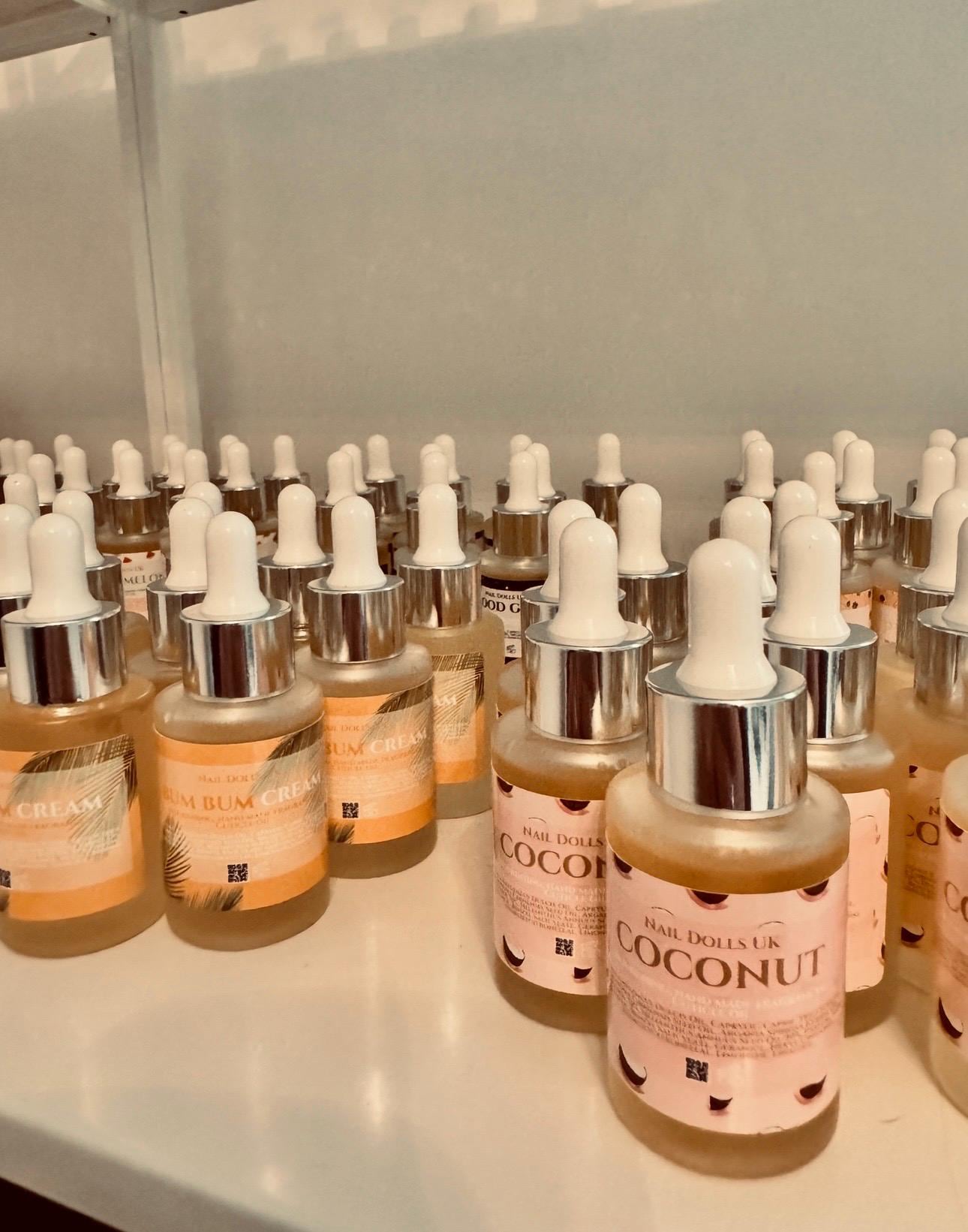 30ml Cuticle Oil Bottle | Glass Dropper |Strong Scented  All Scents | Nail Supplies