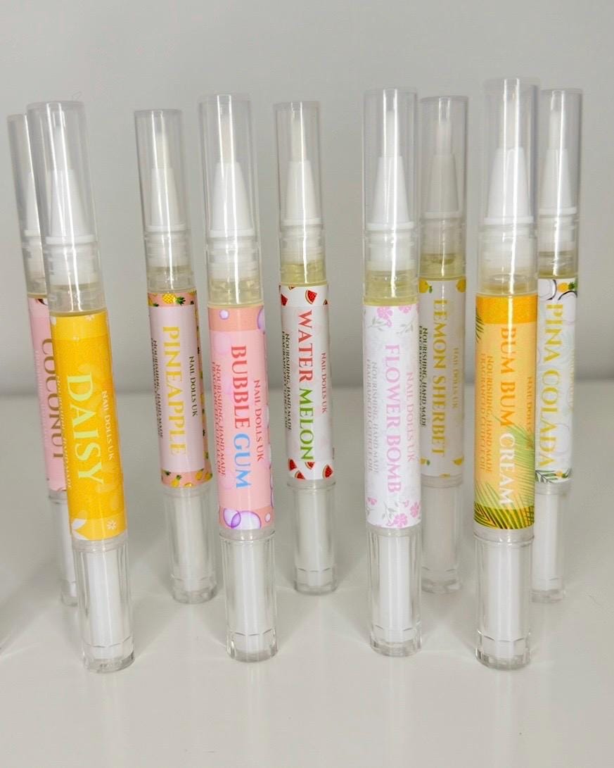 Cuticle Oil Pen 3ml  All Scents | Strong scented | Fruity, Floral & Perfume Dupe | Nail Supplies