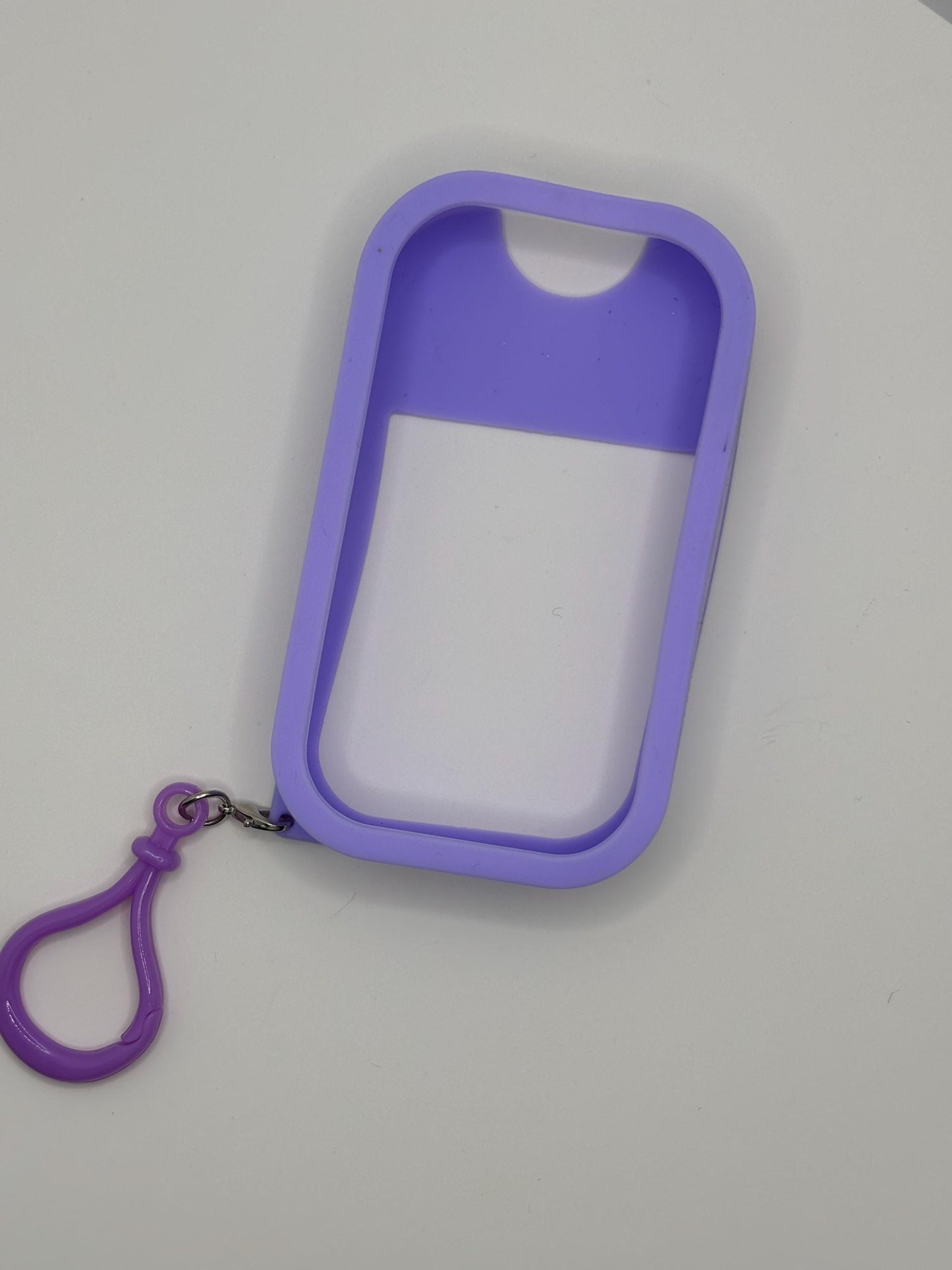 Silicone Sanitiser Case | Protective Holder for Mist Sprays | Keychain & Handbag Clip