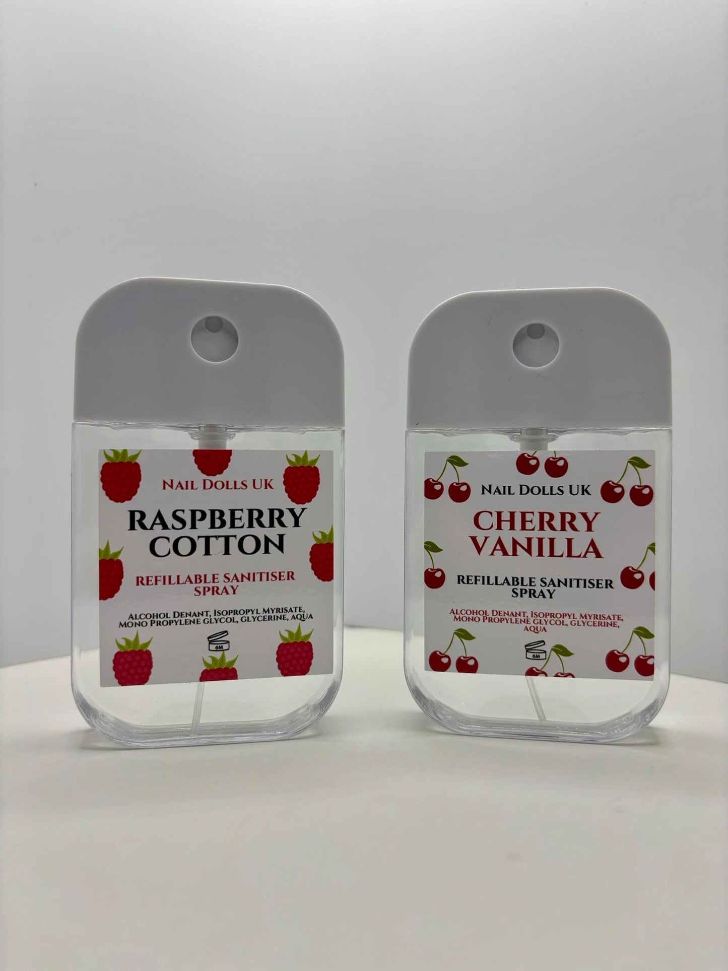 45ml Scented Sanitiser Mist | Hand Sanitiser Spray | Fresh Fruity & Floral Scents | Nail Tech Essential
