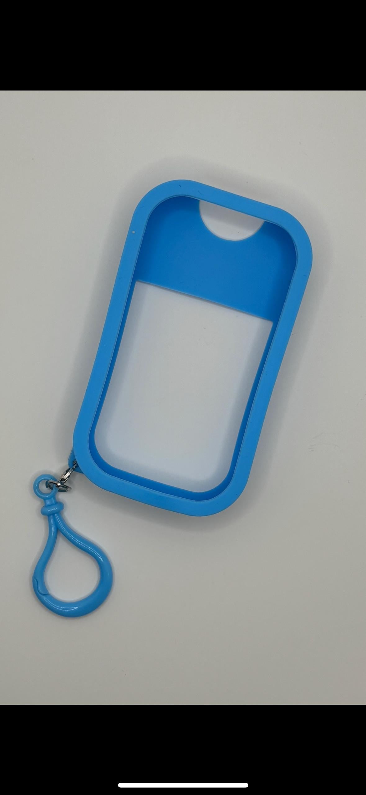 Silicone Sanitiser Case | Protective Holder for Mist Sprays | Keychain & Handbag Clip